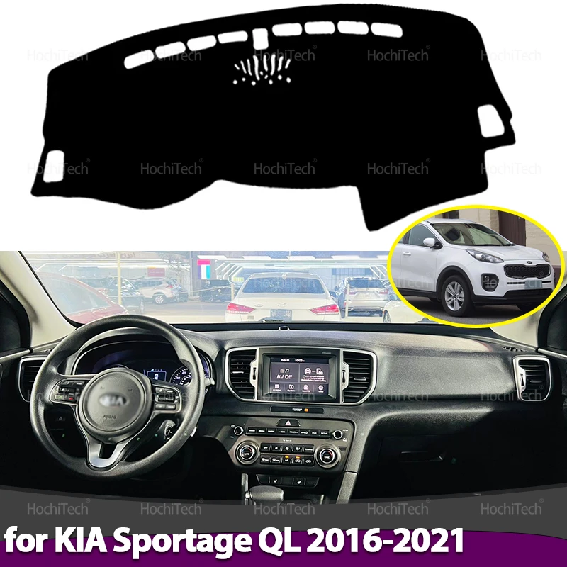 Car Anti-Slip Dashboard Mat - KIA Sportage QL 2016-2021 için Sol