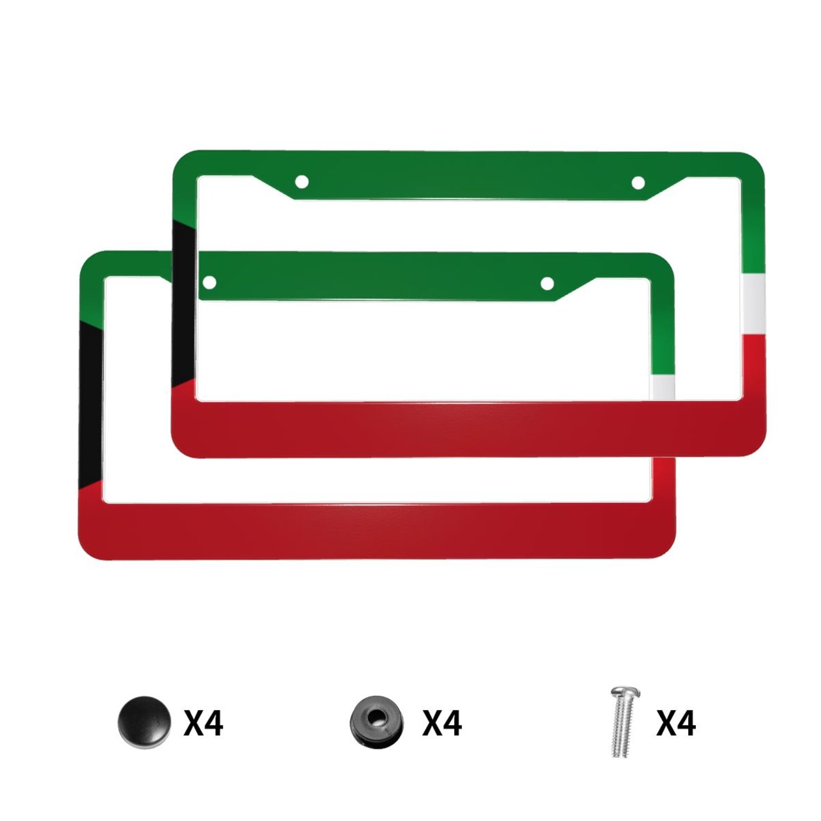 Car Accessories Kuwait - Kuveyt Bayrağı Desenli Evrensel Alüminyum Alaşımlı