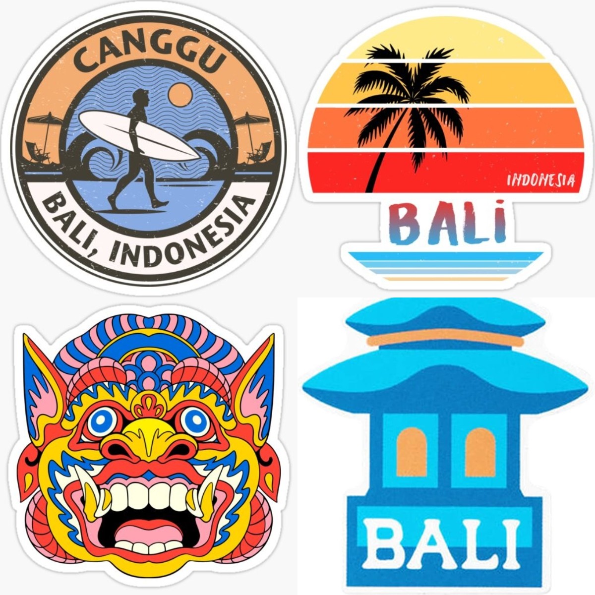 Car Accessories Bali - Bali vinil çıkartmalar endonezya seyahat Sticker