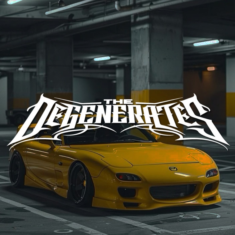 Car Accessories Banner - 1 adet THE DEGENERATES JDM Spor
