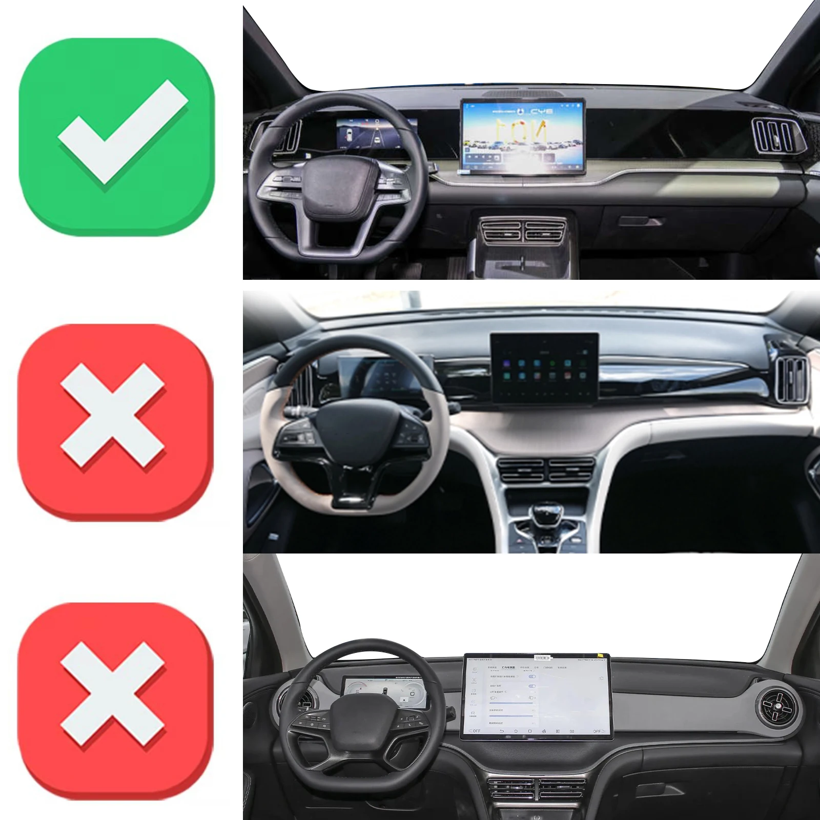 BYD Song PRO 2025 ve Yeni Seal - Car Anti-Slip Dashboard Mat incelemesi ve fiyatı