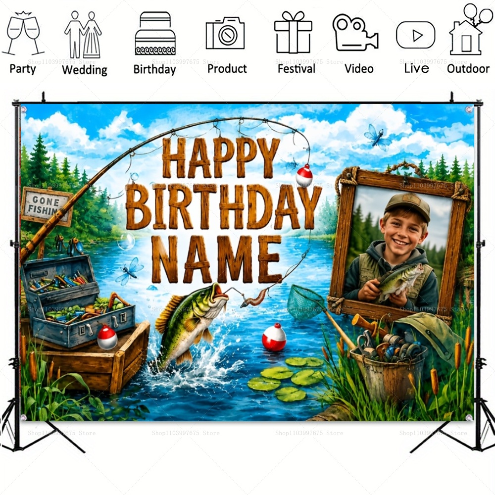 Özel İsimli Fotoğraf Balıkçılı - Car Accessories Banner incelemesi ve fiyatı